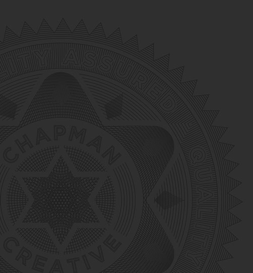 Quality assured logo, forming part of the Chapman Creative identity and branding. A guarantee of quality and the promise of excellence. 